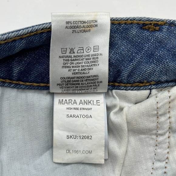 DL1961 Mara Ankle High Rise Straight Size 29 - Picture 12 of 16
